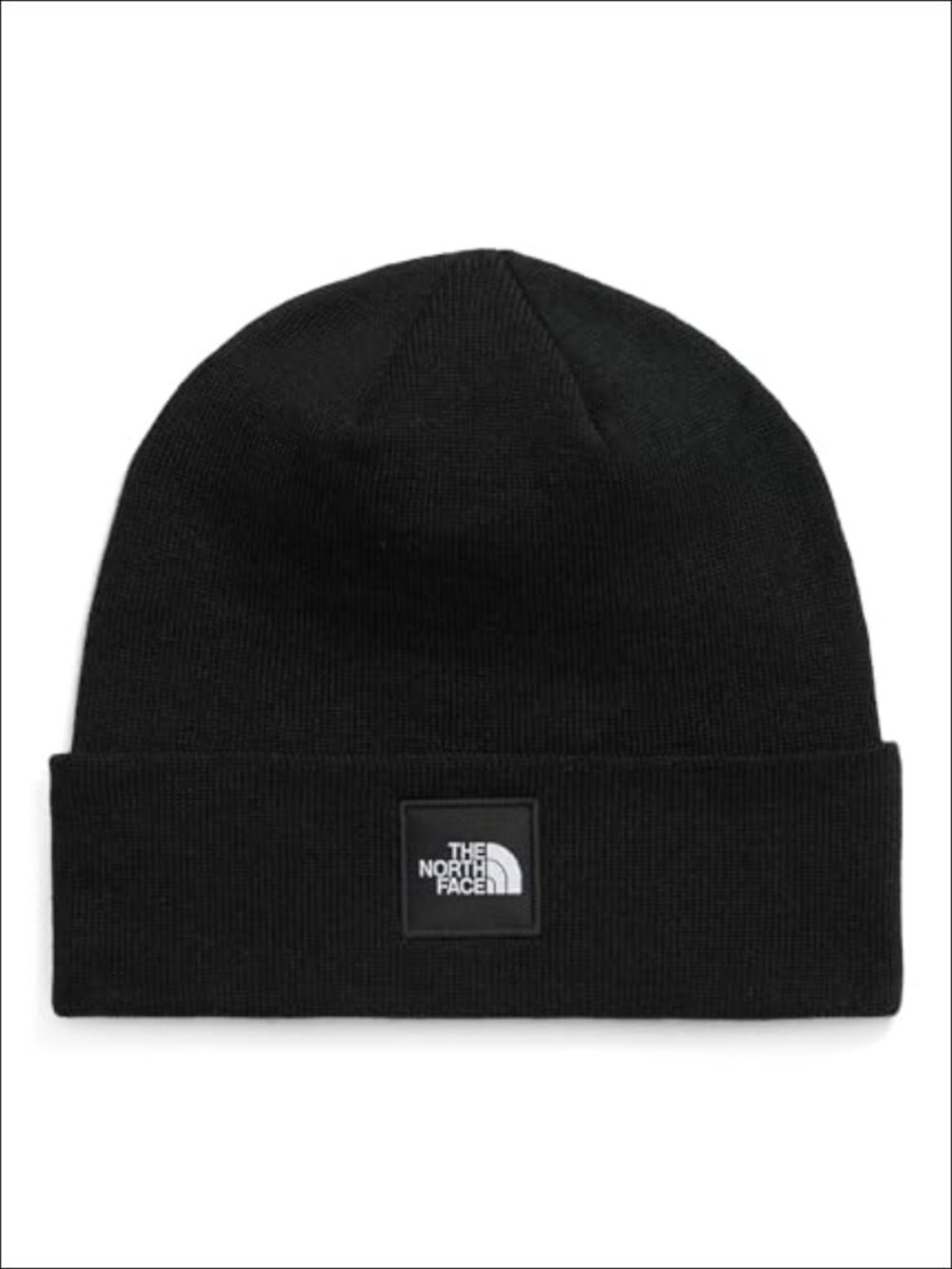Dock Worker Recycled Beanie Deep Fit Cuffed Winter Hat Woven Logo Patch
